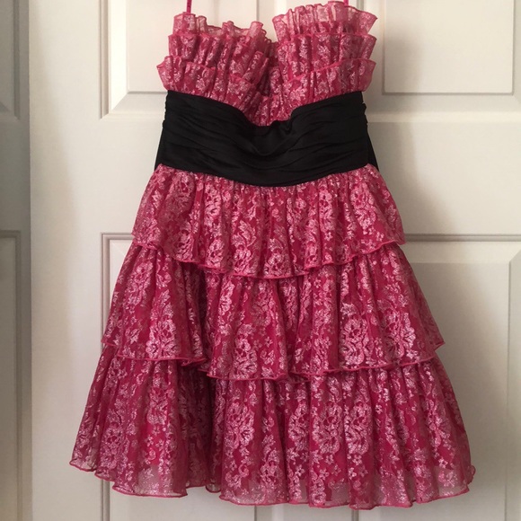 Betsey Johnson Dresses & Skirts - Betsey Johnson Pink & Black Dress worn by Zendaya!